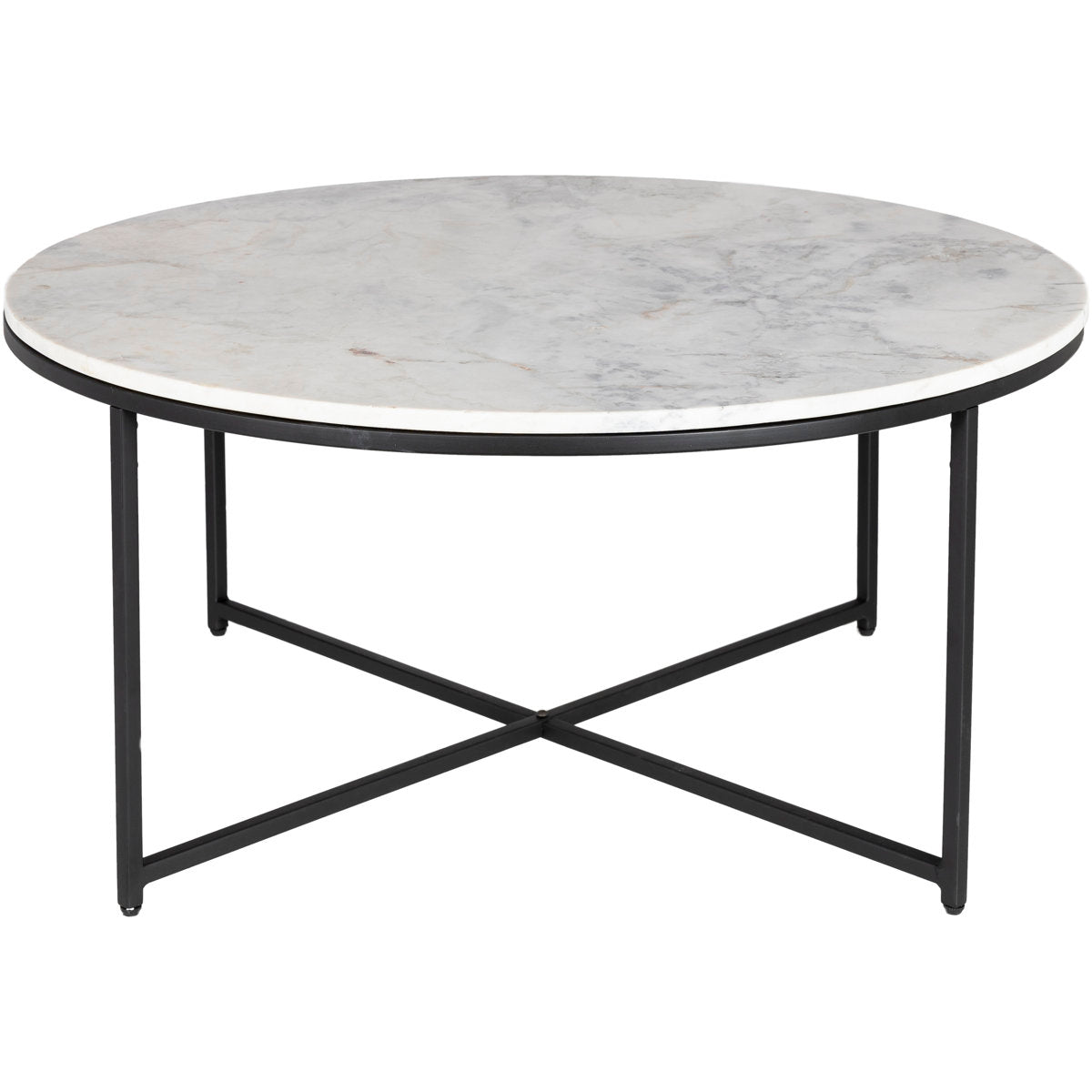 Coffee Table, Marble Top with Iron Base