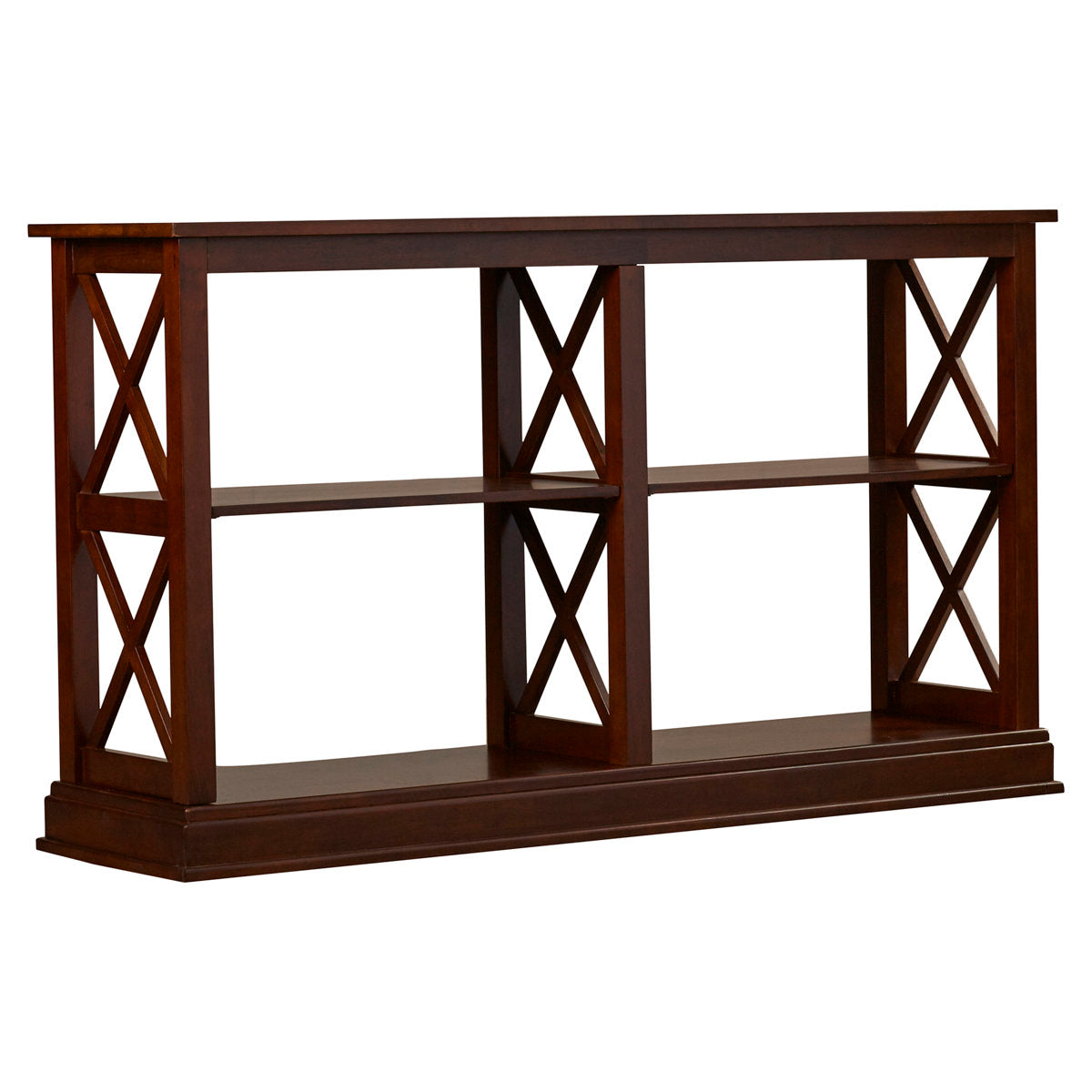 Console Table, 60 in W, Solid Wood in Espresso
