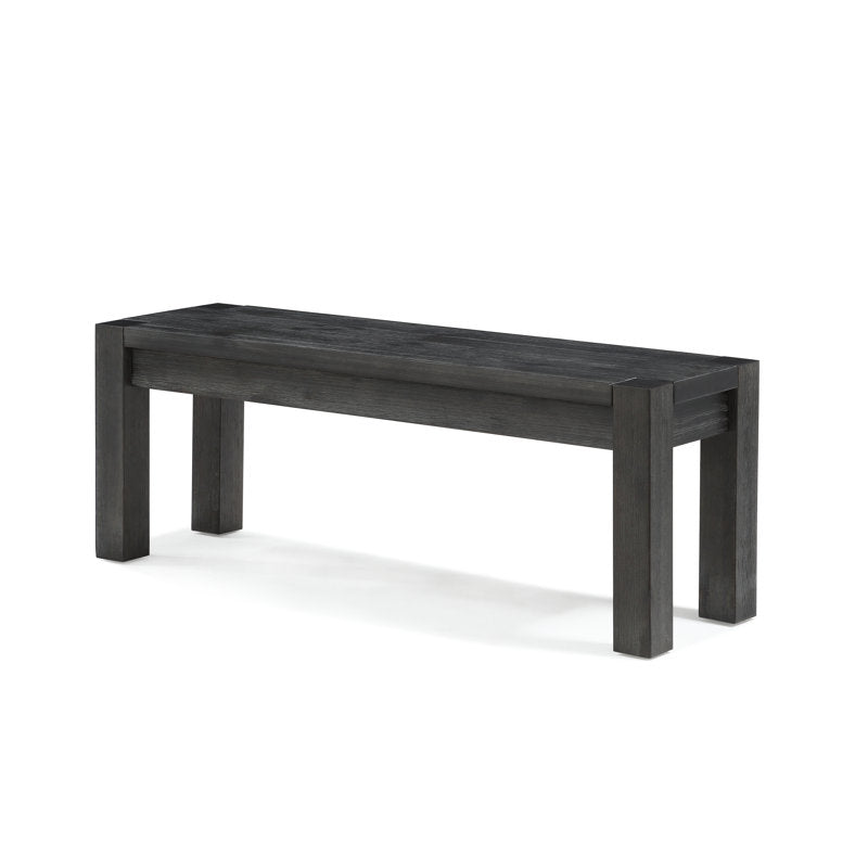 Dining Bench, 49 in Wide, Solid Acacia Wood