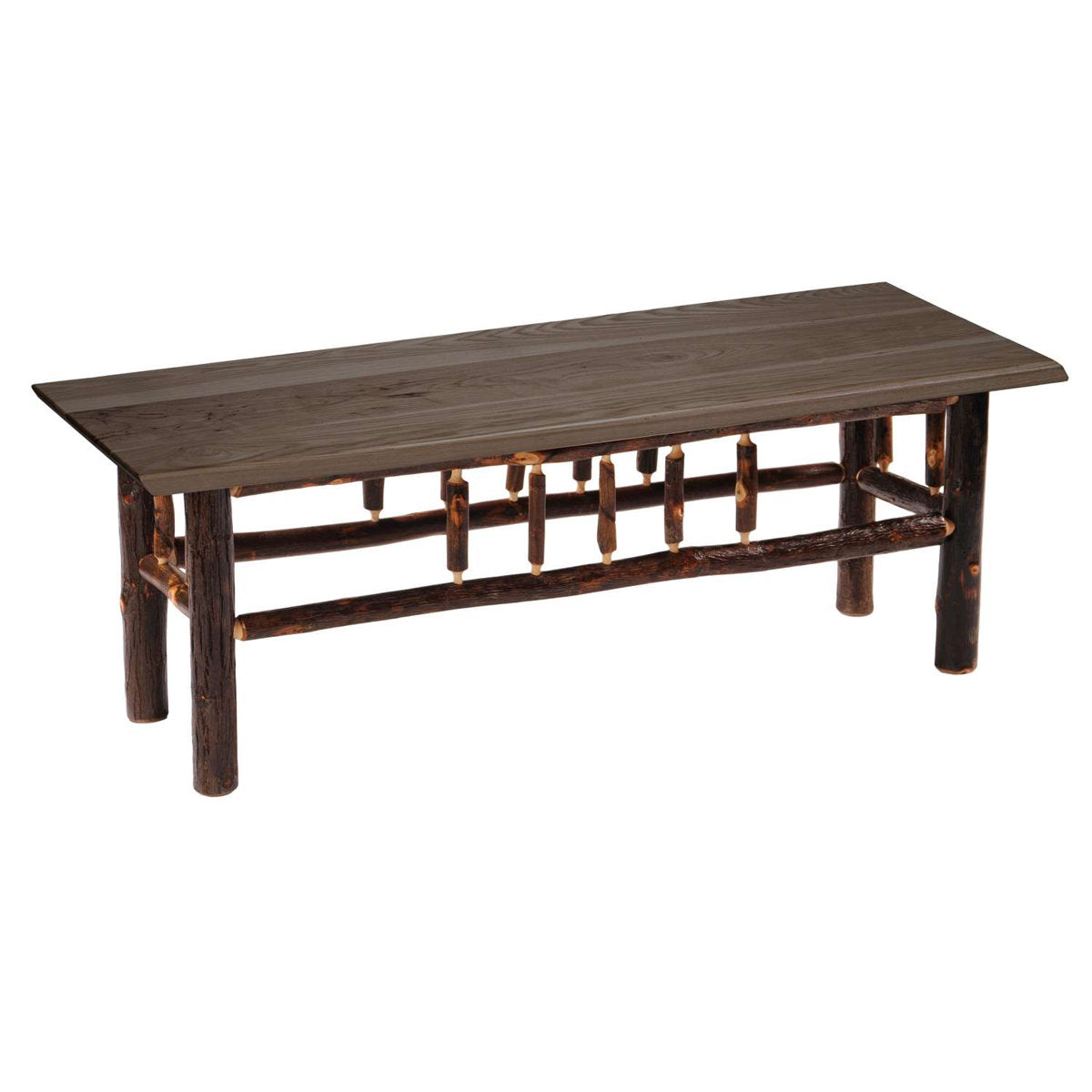 Dining Bench, 6-Foot Solid Wood with Straight Legs, Slate
