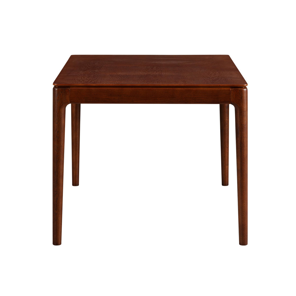 Dining Table, 55 Inch Rectangular in Dark Walnut with Tapered Wood Legs