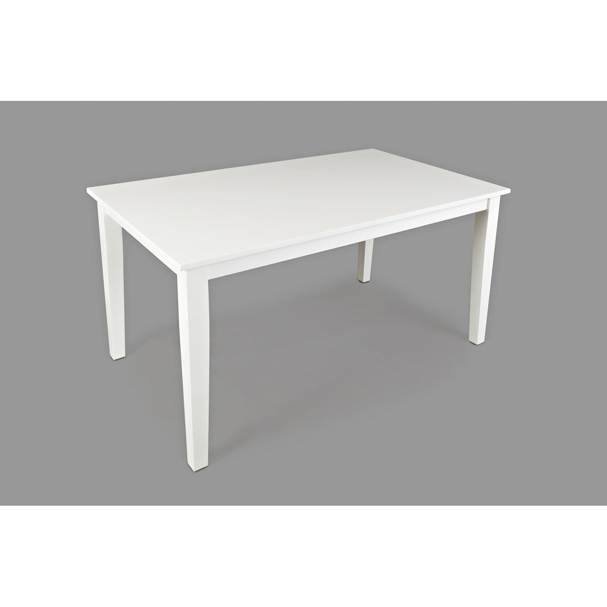 Dining Table, Solid Rubberwood in Dark Brown with Paperwhite Base