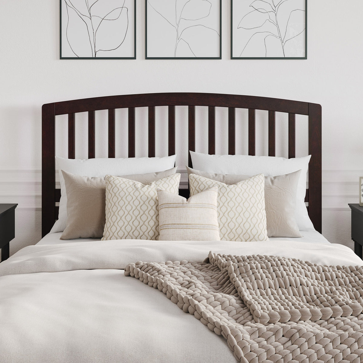 Grevane Griminish Solid Wood Slatted Headboard
