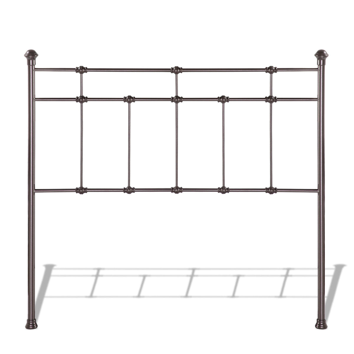 Headboard, Queen, Steel with Hammered Brown Finish