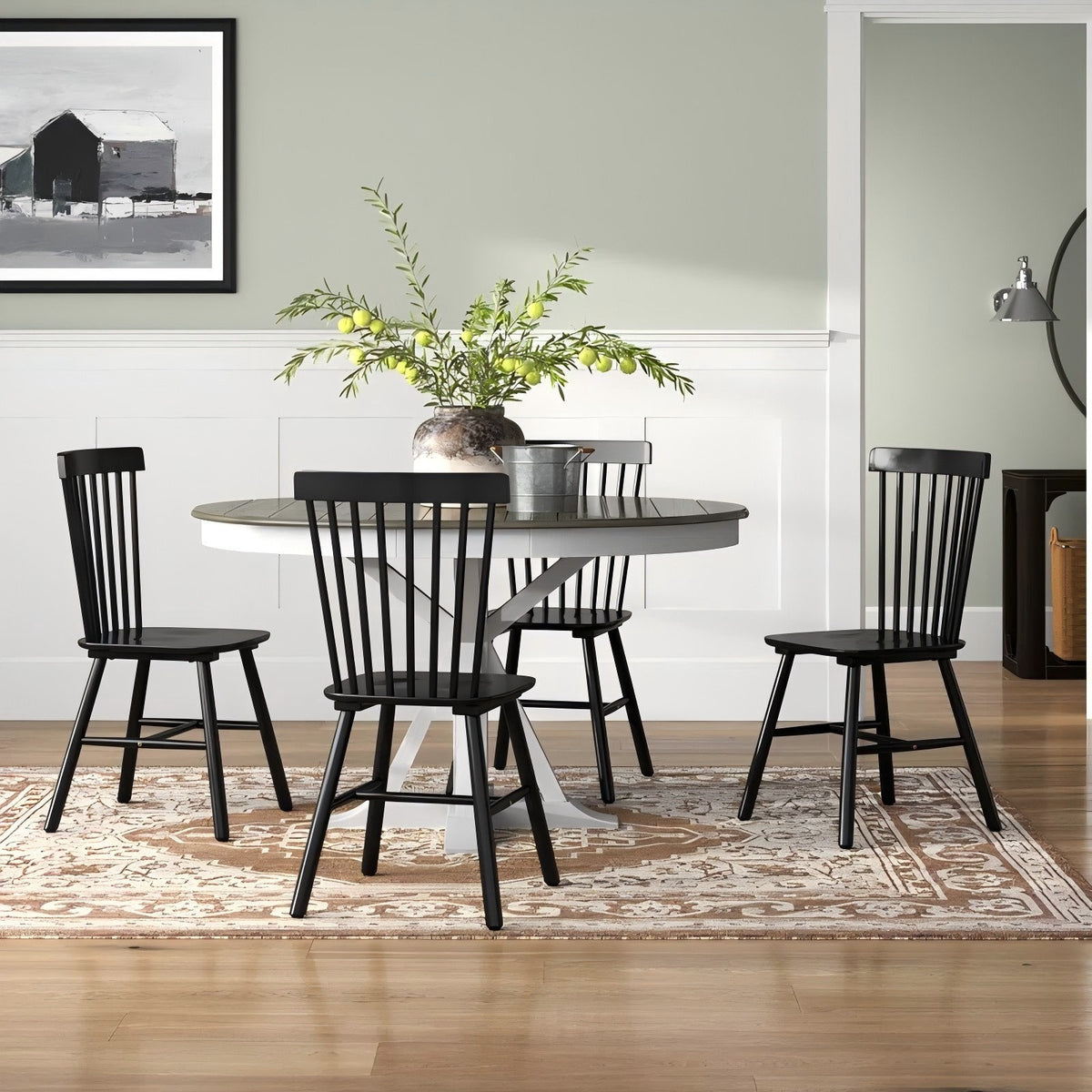 Kolvern Capofaro Wood Side Chair Set of 4