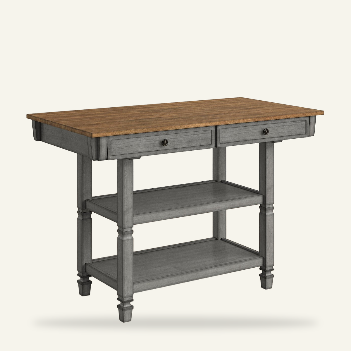 Kolvern Faraglione Wood Kitchen Island