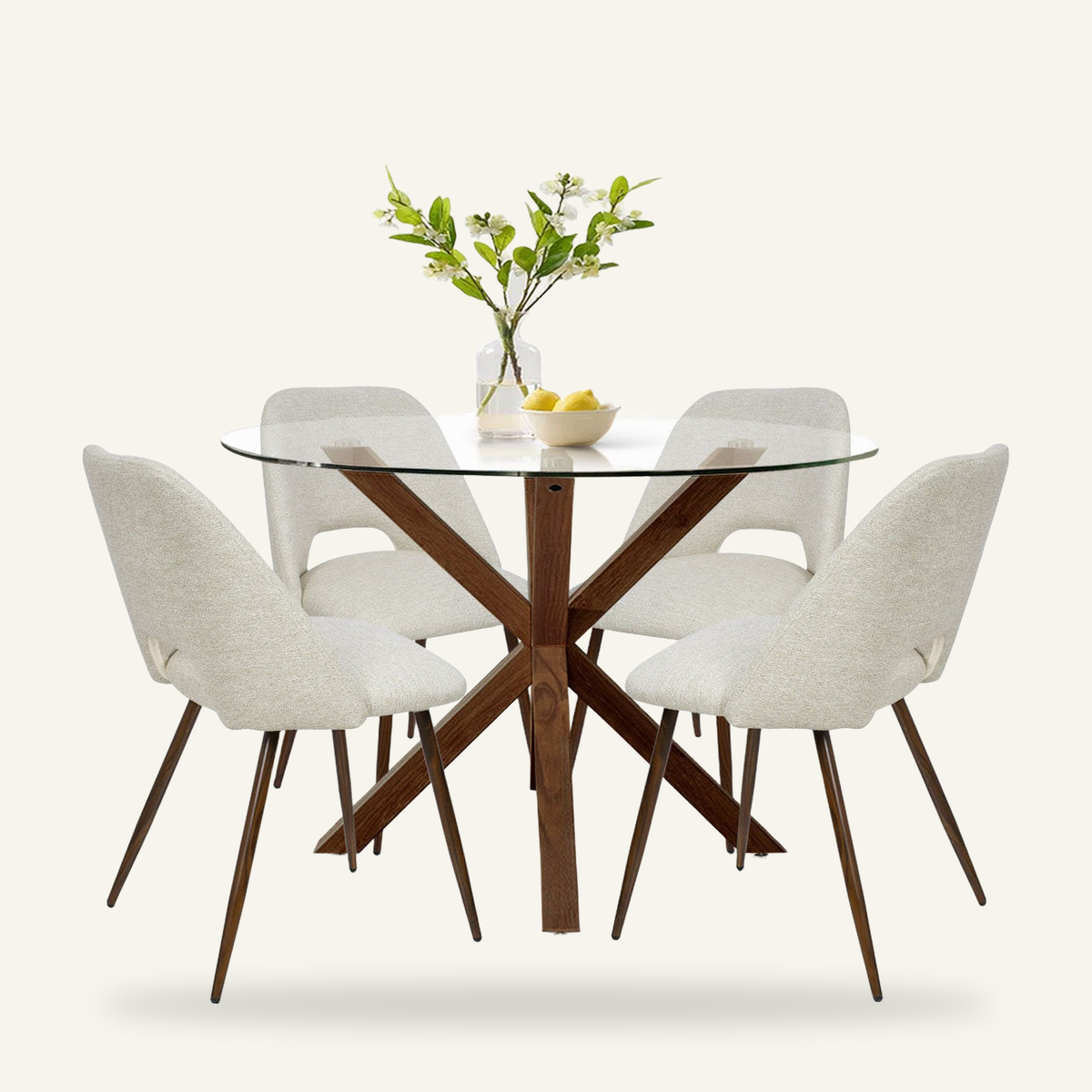 Kolvern Liscanera 5-Piece Round Dining Set