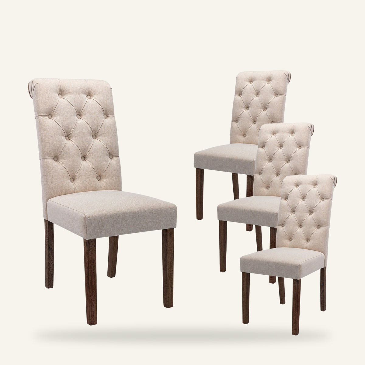 Kolvern Rinella Tufted Side Chair Set of 4