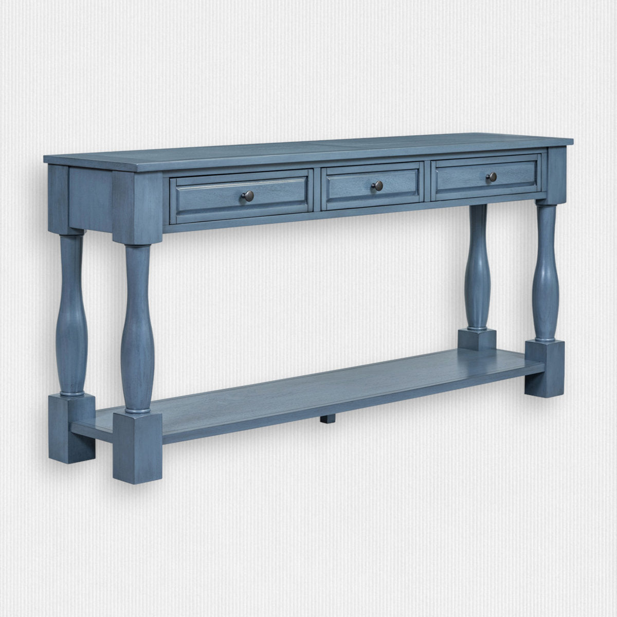 Sideboard, Solid and Manufactured Wood, 63 Inch, Navy