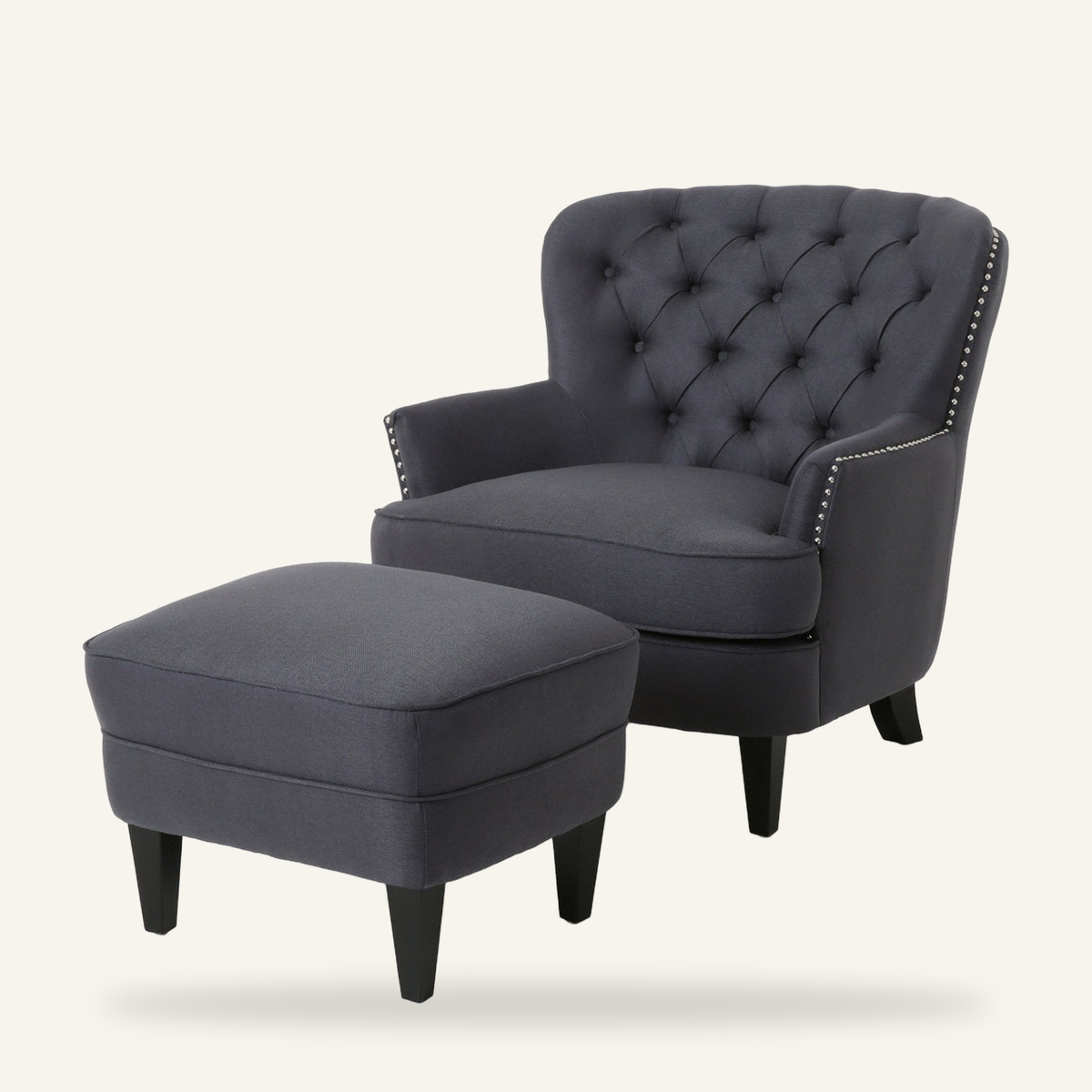 Tessmar Fugloy Tufted Armchair & Ottoman