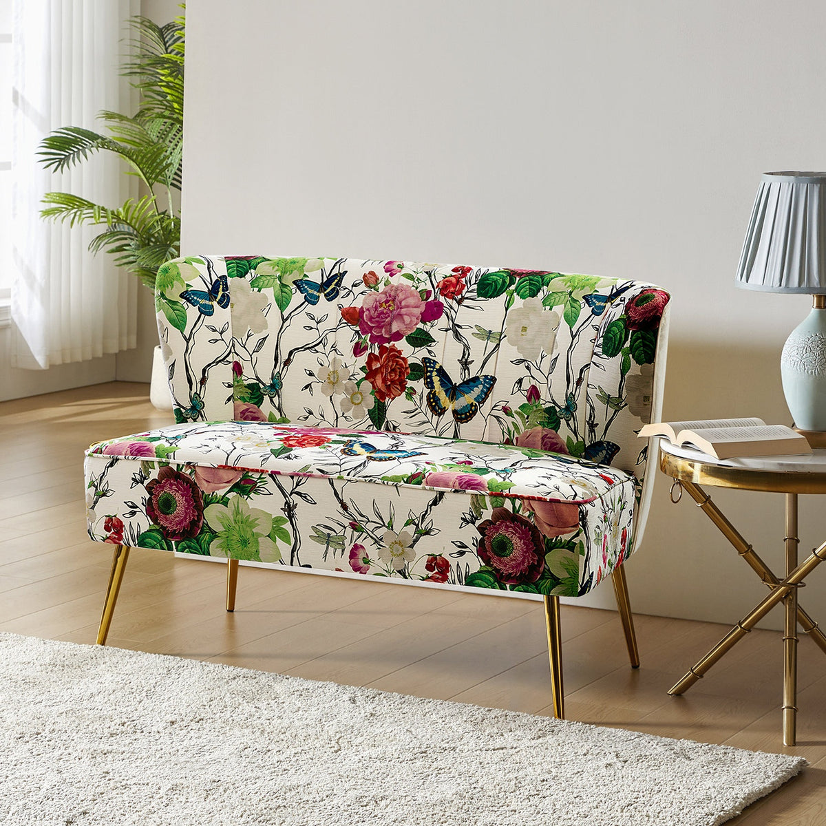 Tessmar Kakan Floral Armless Loveseat