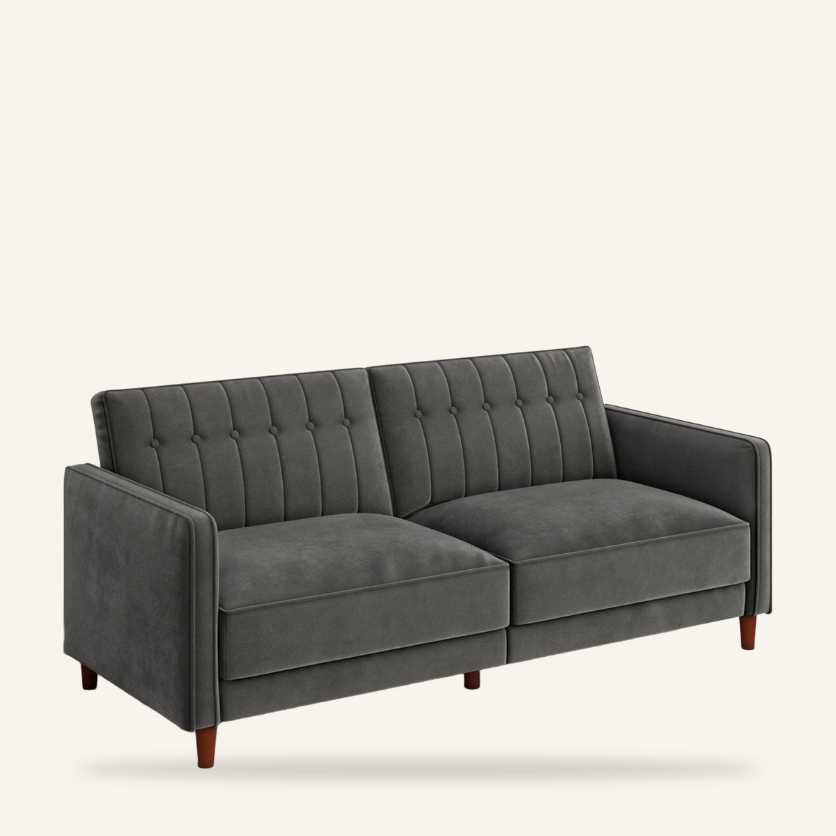 Tessmar Zeca Velvet Square Arm Futon