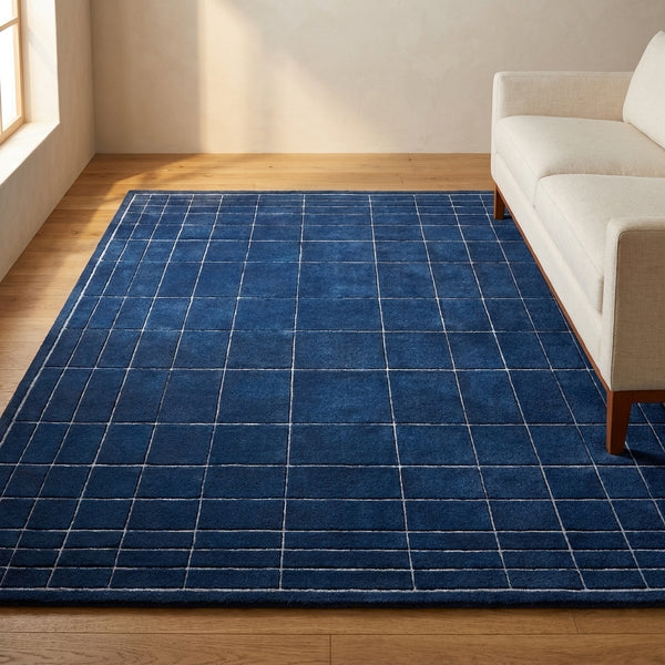 Tloom Mallory Midnight Blue Hand Tufted Area Rug