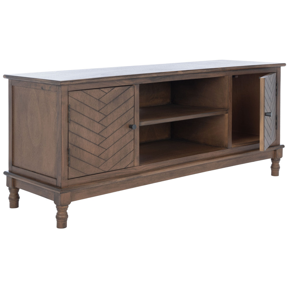 TV Stand for TVs Up to 43 in with Brown Finish