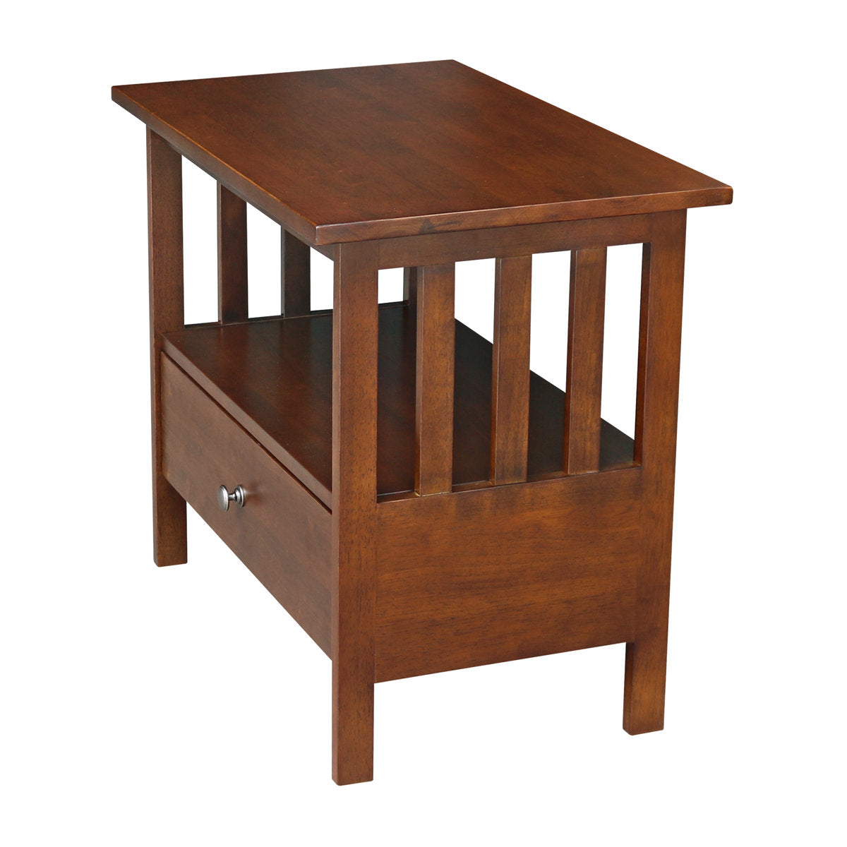 TV Stand in Solid Rubberwood with One Drawer