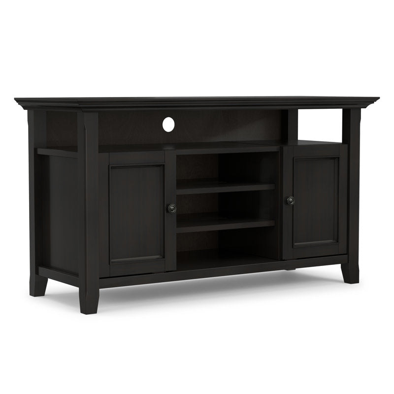 TV Stand with Solid and Manufactured Wood, Up to 60-Inch TVs