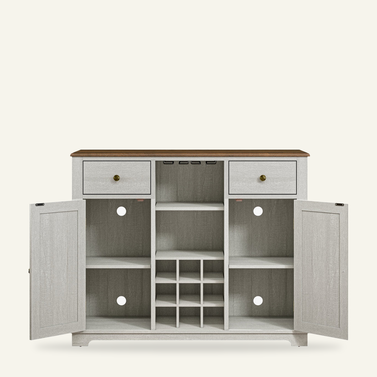 Varnholt Calcara Wood Wine Cabinet