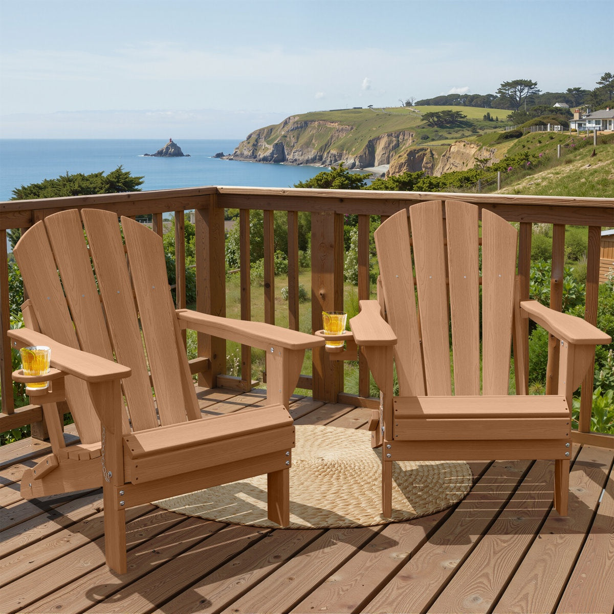 Wulfern Fagrou Folding Adirondack Set