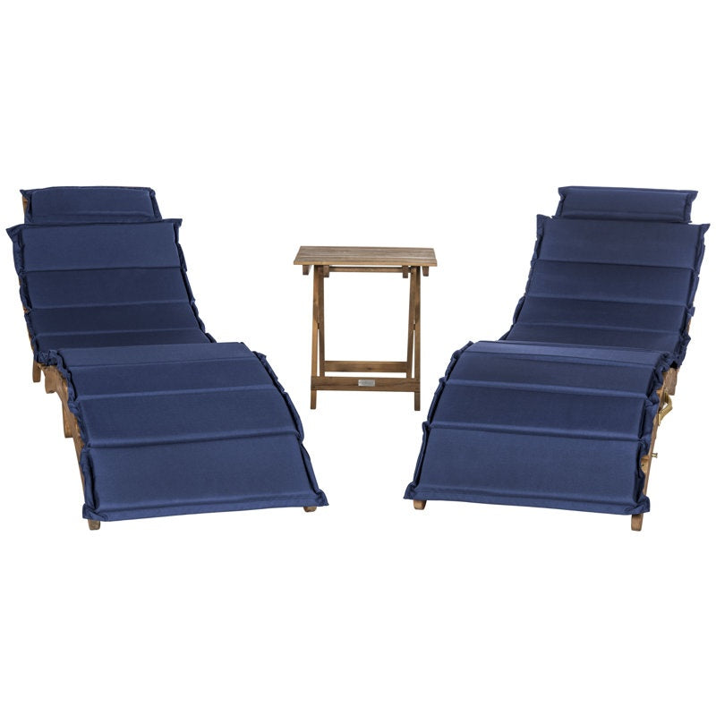 Wulfern Ortholithos Folding Chaise Lounge Set