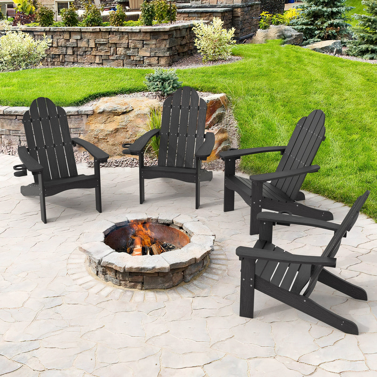Wulfern Plakoto Adirondack Set of 4