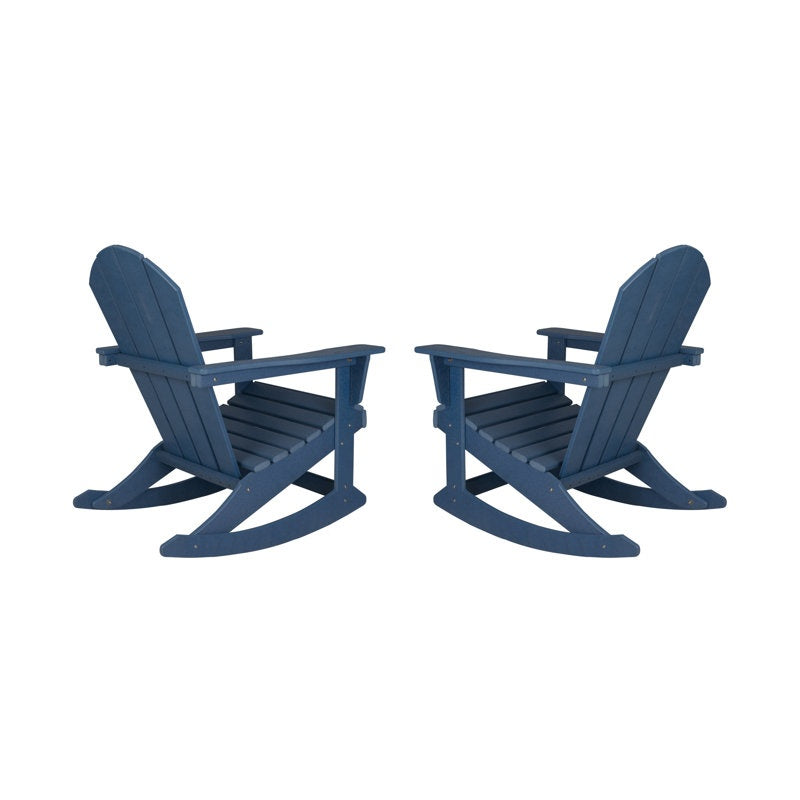 Wulfern Velopoula Rocking Adirondack Chairs, Set of 2