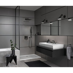 Rainshower™ Rain Fixed Shower Head with DreamSpray® in Hard Graphite | product photo