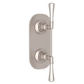Hero | complete Satin Nickel thermostatic shower trim with diverter controls