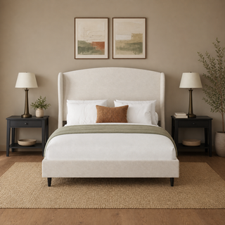 Grevane Rousay Wingback Platform Bed