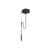 Purist Suspend Ceiling-Mount Kitchen Faucet Kit in Matte Black