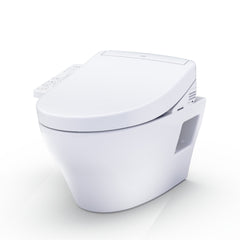 WASHLET®+ EP Wall-Hung Elongated Toilet and WASHLET S2 Bidet Seat and DuoFit® In-Wall 0.9 and 1.28 GPF Dual-Flush Tank System, Matte Silver - CWT4283346CMFG#MS in Cotton White | product photo