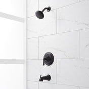 Provincetown Pressure Balance Tub and Shower Set in Matte Black