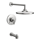 Arris Posi-Temp Tub and Shower Trim Kit with 10-Inch Eco-Performance Rain Shower in Chrome