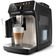 Detail | Three-quarter angle view showing LatteGo milk frother attached