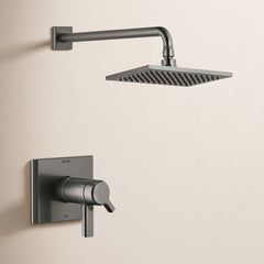 Pivotal® Shower Faucet Trim Kit with H2Okinetic® Technology in Lumicoat Black Stainless | product photo