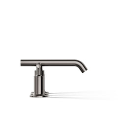 Purist Widespread Bathroom Faucet with Drain Assembly in Vibrant Titanium | product photo