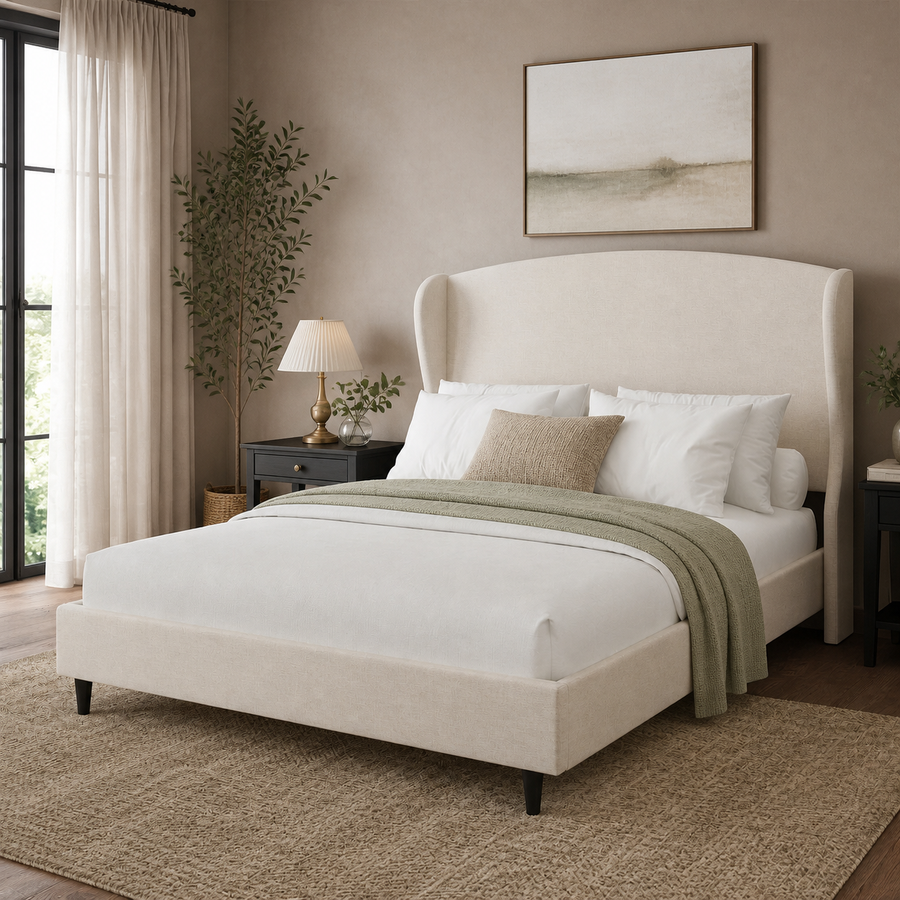 Grevane Rousay Wingback Platform Bed