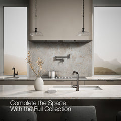Kohler Purist Pull Out Bar Faucet with Accessories in Titanium | product photo