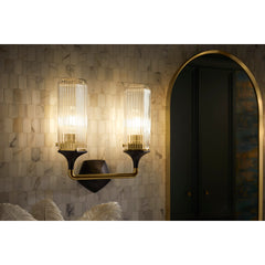 Kohler Occasion 2 - Light Armed Sconce in Gold/Matte Black | product photo