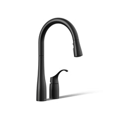 Kohler Simplice Pull Down Kitchen Sink Faucet with Three-Function Sprayhead, Two-Hole Installation | product photo