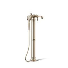 Artifacts Two Handle Floor Mounted Clawfoot Tub Faucet in Brushed Bronze | product photo
