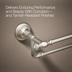 Kohler Artifacts Double 24" Wall Mounted Towel Bar in Vibrant Brushed Nickel | product photo