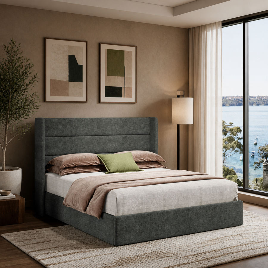 Grevane Staffa Lift Storage Wingback Bed