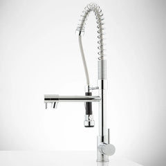 Levi Pull Down Single Handle Kitchen Faucet with Accessories in Chrome | product photo