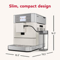 Specifications | KitchenAid KF7 espresso machine features and specifications diagram