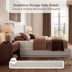 Bed, side view