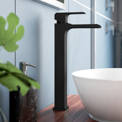 Ara Vessel Sink Bathroom Faucet in Matte black | product photo