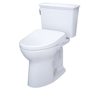Washlet+ 1.28 GPF Elongated Floor Mounted Two-Piece Toilet (Seat Included) in Cotton