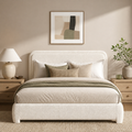 Grevane Vatersay Boucle Platform Bed