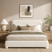 Grevane Vatersay Boucle Platform Bed