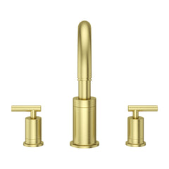 Contempra Double Handle Deck Mounted Roman Tub Faucet Trim in Tuscan Bronze | product photo